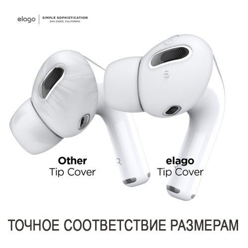 Накладки Elago EarBuds Cover для AirPods Pro, Nightglow blue (6 пар)