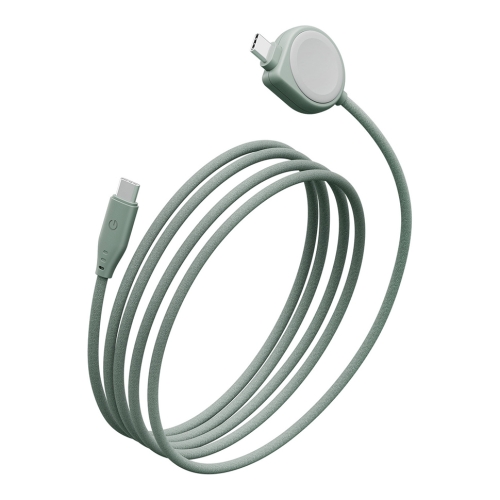 Energea Кабель FLOW Duo Watch USB-C to USB-C + Watch PD60W/480Mbps Nanoweave Sage 1.5m