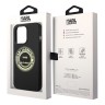 Чехол Lagerfeld Liquid silicone Round RSG logo для iPhone 14 Pro Max, черный