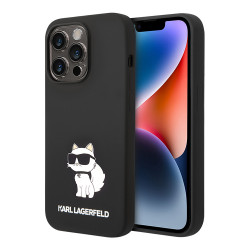 Чехол Lagerfeld Liquid silicone NFT Choupette Hard для iPhone 14 Pro Max, черный (Magsafe)