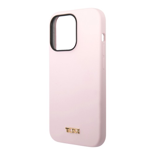 Чехол TUMI Liquid Silicone Women Hard для iPhone 14 Pro Max, розовый