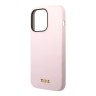 Чехол TUMI Liquid Silicone Women Hard для iPhone 14 Pro Max, розовый
