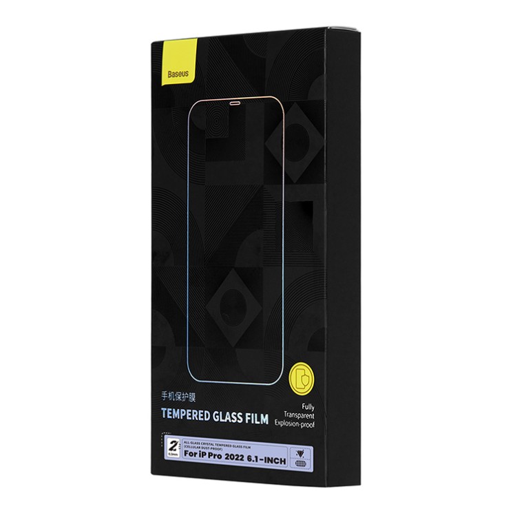 Baseus Crystal Anti-blue (Dust-proof) для iPhone 14 | 13 | 13 Pro (2 шт), прозрачное