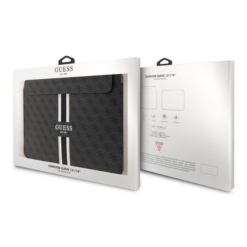 Чехол Guess Sleeve 4G Stripes для ноутбуков 13-14", черный