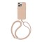 Uniq для iPhone 15 Pro чехол COEHL MUSE Leatherette with Strap Dusty Nude (MagSafe)
