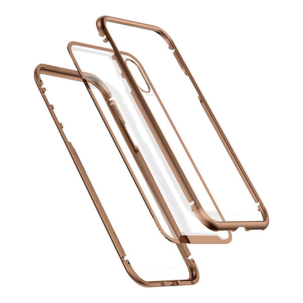 Чехол Baseus Magnetite Hardware для iPhone X/XS, золотой