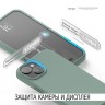 Elago для iPhone 15 Plus чехол Soft silicone (Liquid) Midnight Green
