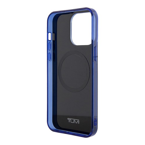 TUMI для iPhone 15 Pro чехол PC/TPU Double layer Liquid Hard Navy (MagSafe)
