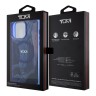 TUMI для iPhone 15 Pro чехол PC/TPU Double layer Liquid Hard Navy (MagSafe)