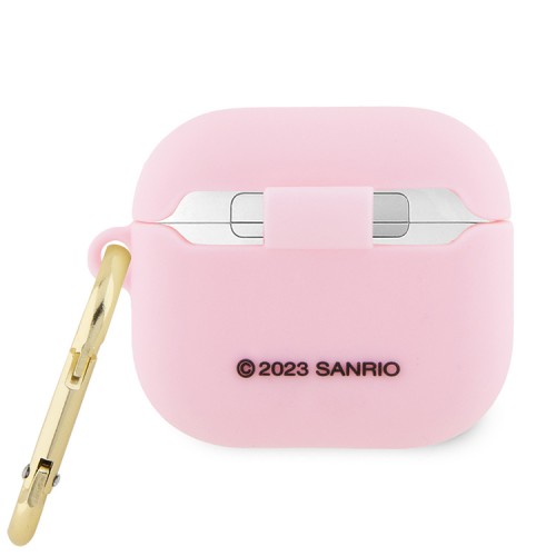 Hello Kitty для Airpods 3 чехол Liquid silicone 3D Rubber Kitty Head Pink