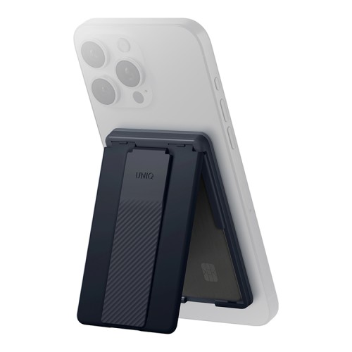 Uniq магнитный бумажник Heldro ID Magnetic cardholder with Grip-Band and Stand Storm Blue