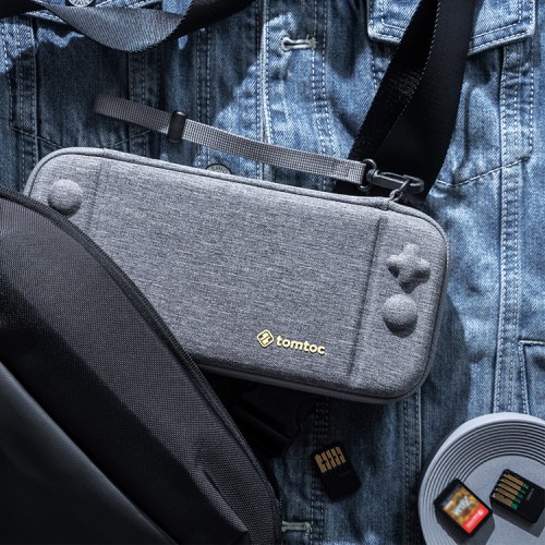 Tomtoc Gaming для Nintendo Switch & OLED чехол FancyCase-G05 NS Slim Case Gray