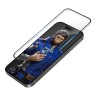 BlueO стекло для iPhone 16 Pro Max, 3D Anti-broken Edge Anti-Static Black (силик. кромка)