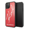 Чехол Karl Lagerfeld Double layer Karl signature Hard Glass для iPhone 11 Pro, красный