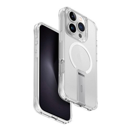 Uniq для iPhone 16 Pro чехол ELEVA with Vertical stand Clear (Magsafe)