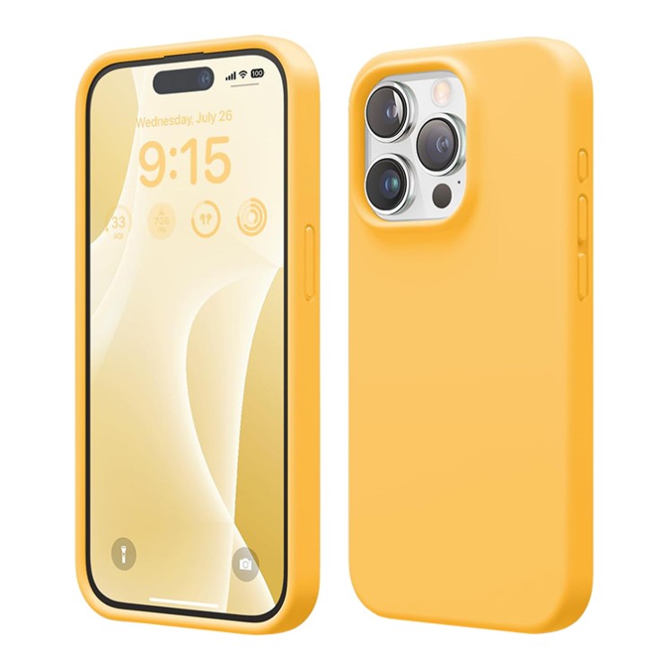 Elago для iPhone 15 Pro чехол Soft silicone (Liquid) Sunshine