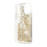 Чехол Karl Lagerfeld Liquid Glitter Floatting Charms для iPhone 11, золотой