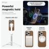 Elago для iPhone 16 Pro чехол Soft silicone (Liquid) Brown (MagSafe)