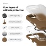 Elago для iPhone 16 Pro чехол Soft silicone (Liquid) Brown (MagSafe)