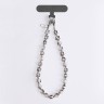 Uniq COEHL Candy Gem Charm Handstrap подвеска на телефон из бисера, Sparkling Silver