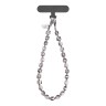 Uniq COEHL Candy Gem Charm Handstrap подвеска на телефон из бисера, Sparkling Silver