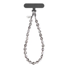 Uniq COEHL Candy Gem Charm Handstrap подвеска на телефон из бисера, Sparkling Silver