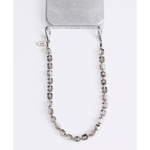 Uniq COEHL Candy Gem Charm Handstrap подвеска на телефон из бисера, Sparkling Silver