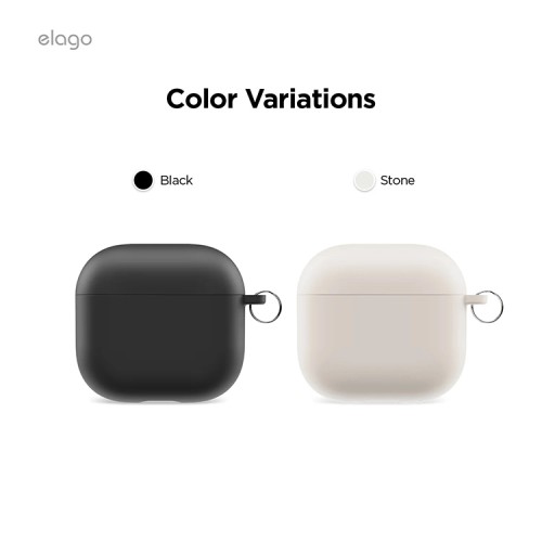 Elago для AirPods 4 чехол Liquid Hang Case Stone