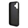 Karl Lagerfeld для iPhone 16 чехол Cardslot Stand PU Saffiano Monogram Plate logo Hard Black