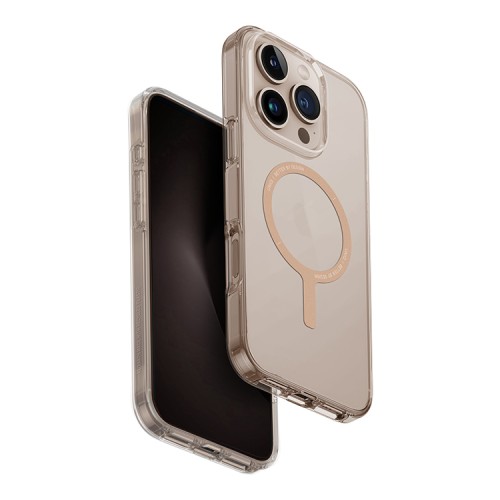 Uniq для iPhone 16 Pro чехол Clario Champagne Gold (MagSafe)