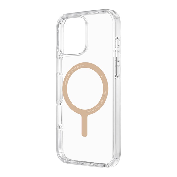 Uniq для iPhone 16 Pro чехол Clario Champagne Gold (MagSafe)