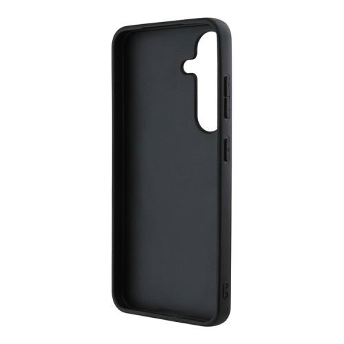 Karl Lagerfeld для Galaxy S25 чехол PU Grained Monogram NFT Choupette metal Head Hard Black