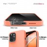 Чехол Elago Soft Silicone для iPhone 12 Pro Max, оранжевый