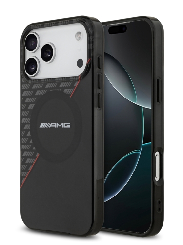 AMG для iPhone 17 Pro Max чехол IML Double layer Rhombs Hard Black/Red (MagSafe)