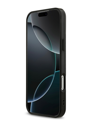 AMG для iPhone 17 Pro Max чехол IML Double layer Rhombs Hard Black/Red (MagSafe)