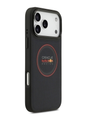 Red Bull для iPhone 17 Pro Max чехол PU Meshed with Ring and Metal camera Hard Navy/Red (MagSafe)