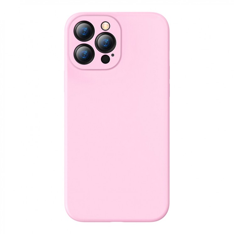 Чехол Baseus Liquid Silica Gel Protective для iPhone 13 Pro, розовый