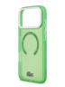 Lacoste для iPhone 17 Pro Max чехол ShockProof Lacquer Metal logo Hard Frosted Green (MagSafe)