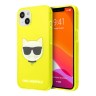 Чехол Karl Lagerfeld TPU FLUO Choupette Hard для iPhone 13, желтый