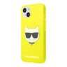 Чехол Karl Lagerfeld TPU FLUO Choupette Hard для iPhone 13, желтый