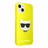 Чехол Karl Lagerfeld TPU FLUO Choupette Hard для iPhone 13, желтый