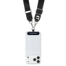 Karl Lagerfeld шнурок на шею Crossbody Nylon Strap Karl head metal logo + Smartphone patch Black