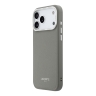 Lacoste для iPhone 17 Pro Max чехол PU Grained Metal Foil logo & Cam Hard Grey/Silver (MagSafe)