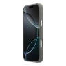 Lacoste для iPhone 17 Pro Max чехол PU Grained Metal Foil logo & Cam Hard Grey/Silver (MagSafe)