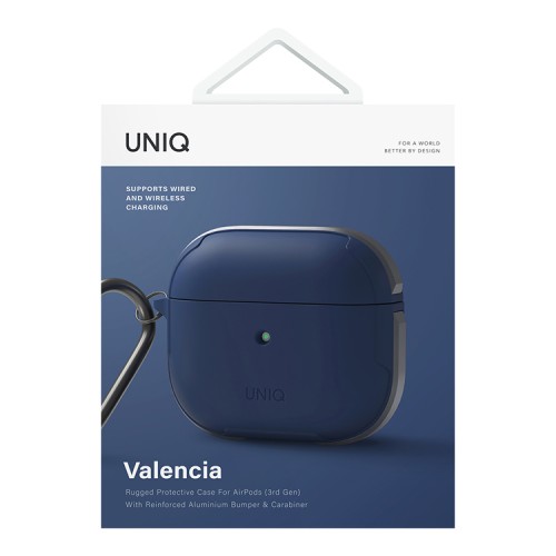 Чехол Uniq Valencia для AirPods 3 (2021), синий