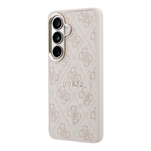 Guess для Galaxy S26+ чехол PU 4G Classic metal logo & Camera Hard Pink (MagSafe)