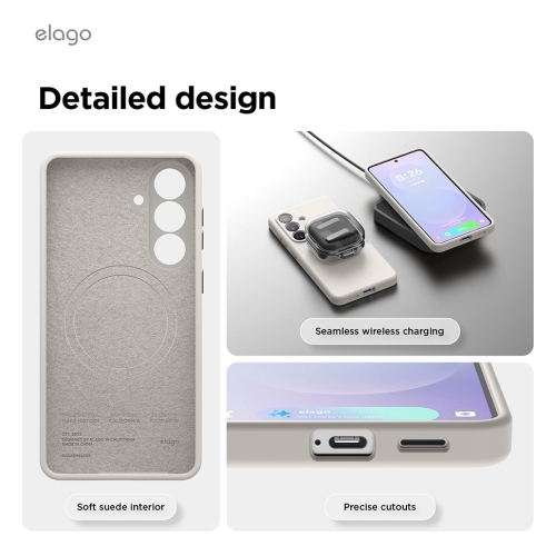 Elago для Galaxy S26+ чехол Magnetic Silicone Stone (MagSafe)
