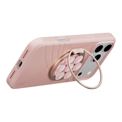 Uniq магнитный держатель COEHL LUNA Magnetic Suction Kickstand with Mirror Cloud Pink