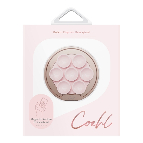 Uniq магнитный держатель COEHL LUNA Magnetic Suction Kickstand with Mirror Cloud Pink