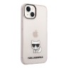 Чехол Karl Lagerfeld Choupette body TPU Hard для iPhone 14, розовый